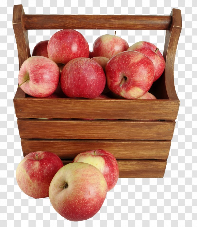The Basket Of Apples - Local Food - In A Transparent PNG