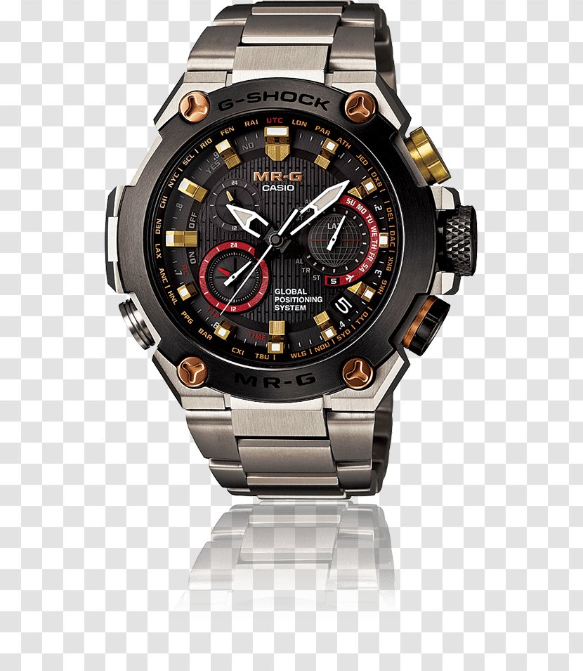 G-Shock MR-G Solar-powered Watch Casio Wave Ceptor - Brand Transparent PNG