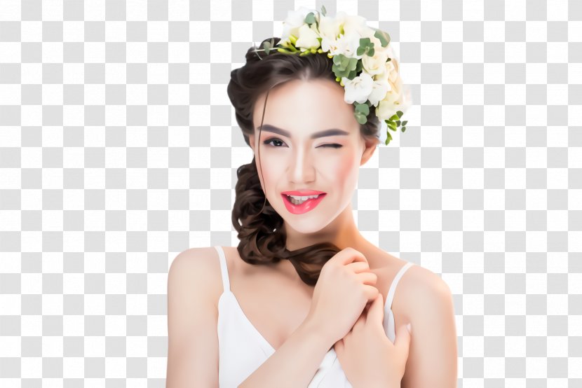 Hair Skin White Face Headpiece - Accessory Eyebrow Transparent PNG