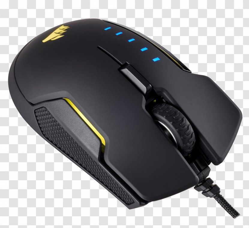 Computer Mouse Corsair GLAIVE RGB Keyboard Light Color Model - Gaming Headset Software Transparent PNG