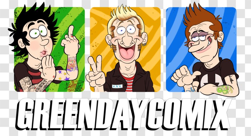 Poster Green Day ¡Uno! ¡Dos! Uno... Dos... Tré! - Recreation Transparent PNG