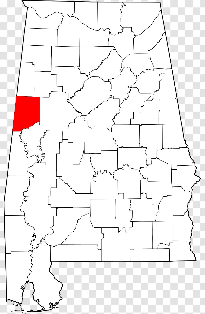 Dallas County, Alabama Winston Pickens Marshall St. Clair County - Black And White - Map Transparent PNG