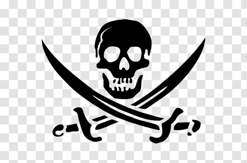 Piracy Logo Jolly Roger Gasparilla Pirate Festival - Skull Transparent PNG