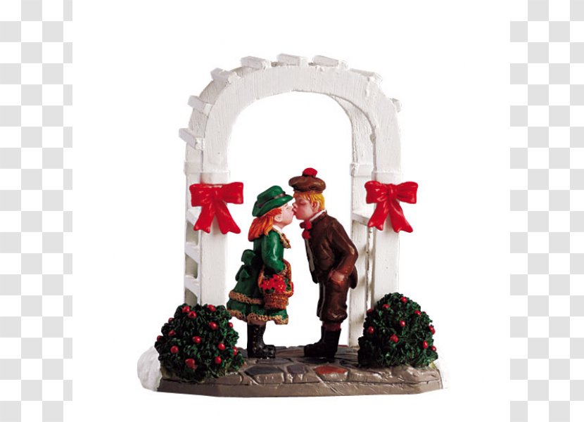 Christmas Ornament Village Mistletoe Kiss - Decoration Transparent PNG