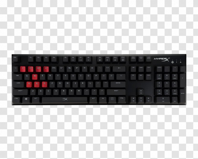 Computer Keyboard Kingston HyperX Alloy FPS Pro Mechanical Gaming Cherry Transparent PNG