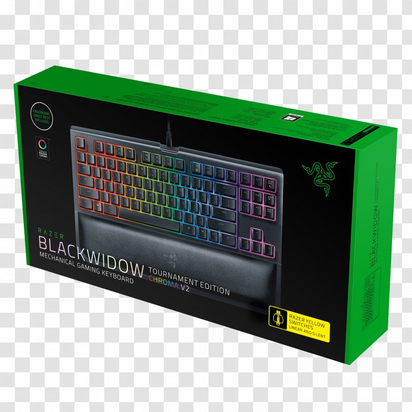 Razer BlackWidow Chroma V2 Computer Keyboard Gaming Keypad Inc. Color - Rgb Model - Blackwidow Transparent PNG