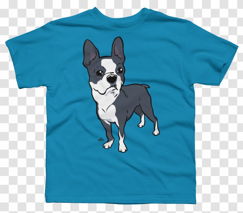 Printed T-shirt Boston Terrier Puppy - The Boy Dog Transparent PNG