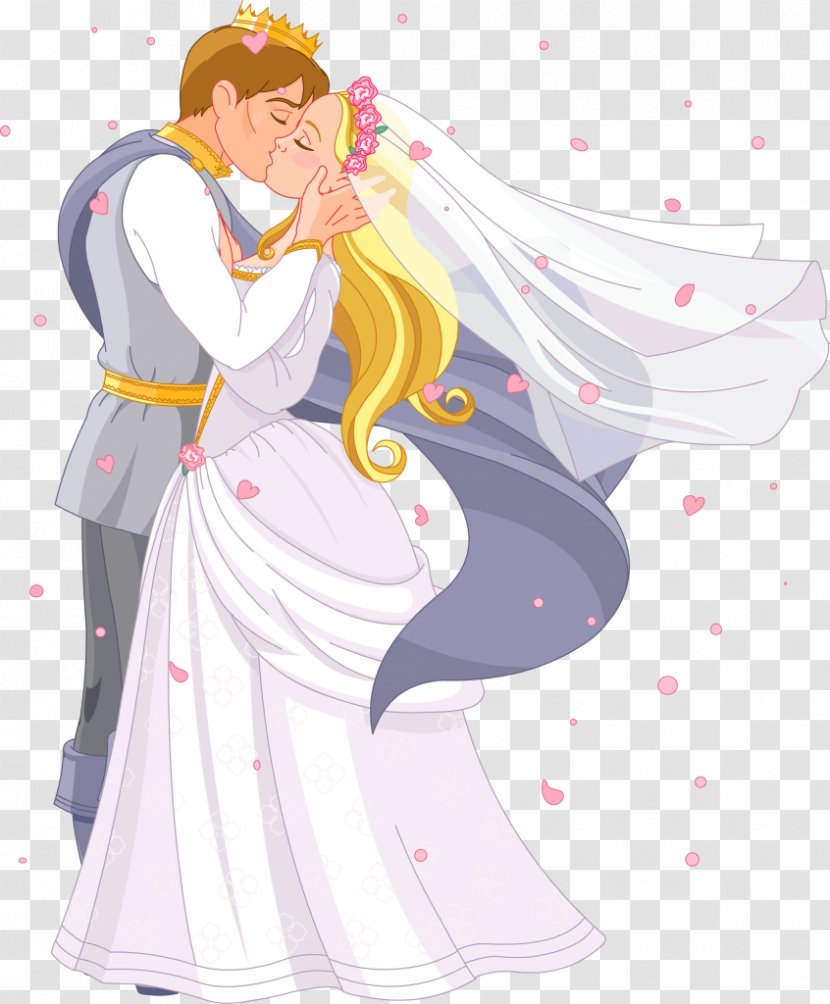 Princess Royalty-free Clip Art - Heart - Bride Transparent PNG