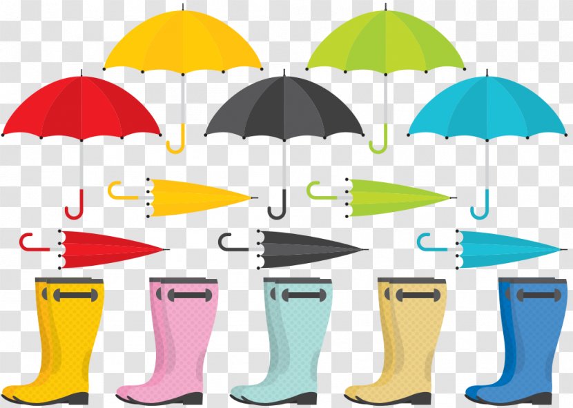 Wellington Boot Umbrella Rain Clip Art - Area - And Boots Transparent PNG