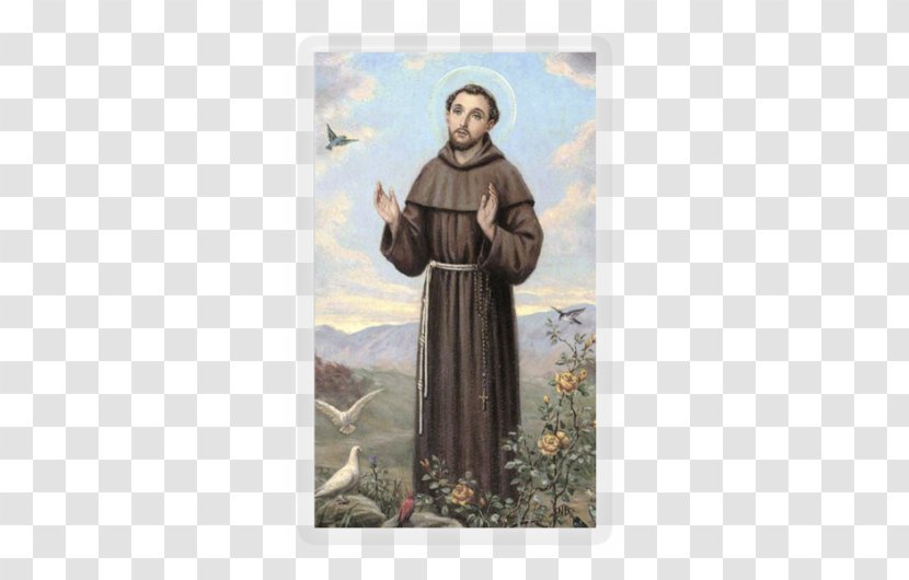 Saint Prayer Holy Card Religion Playing - Praying Hands - Francis Of Assisi Transparent PNG