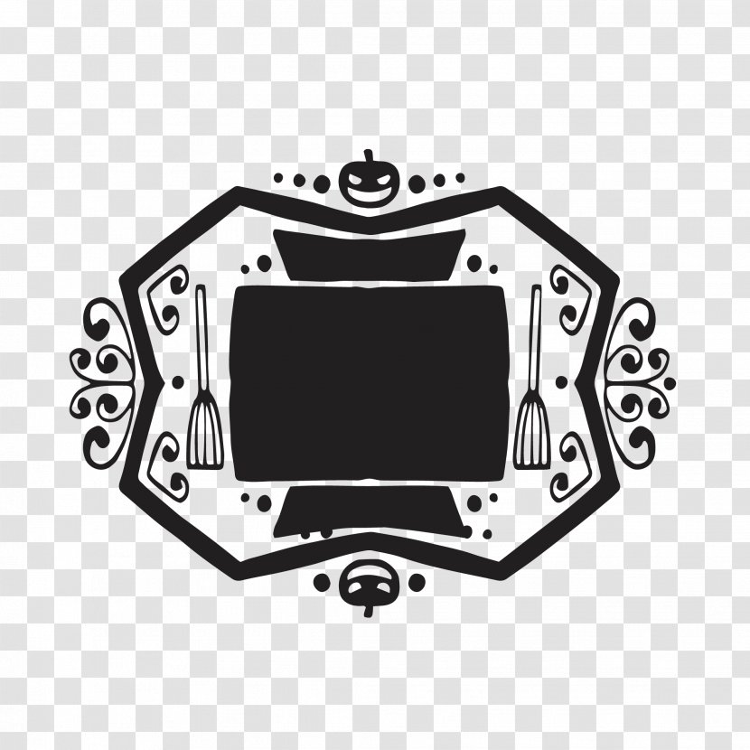 Festival Logo Black Design - Halloween - Background Transparent PNG