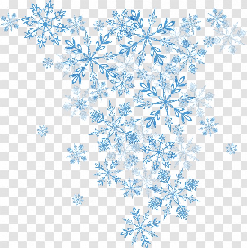 Snowflake Winter Euclidean Vector Christmas - Shape - Blue Transparent PNG