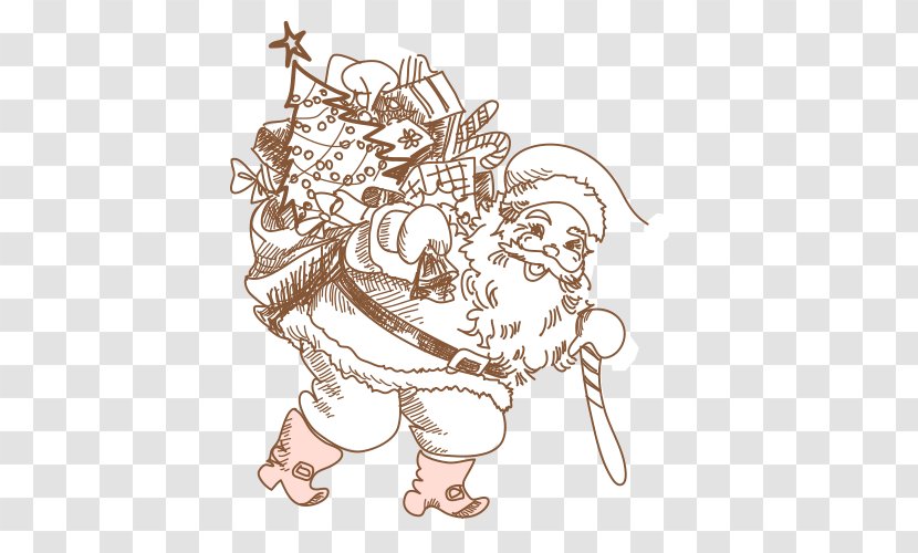 Christmas Card Illustration - Joint - Santa Claus Transparent PNG