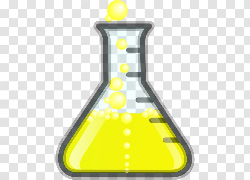 Calcium Carbonate Laboratory Flasks Hydrochloric Acid Chloride Clip Art - Bubbling Flask Transparent PNG