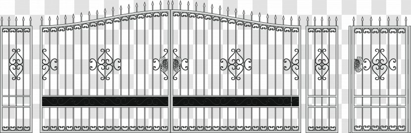 Gate Euclidean Vector Door - Monochrome Photography - Community Transparent PNG