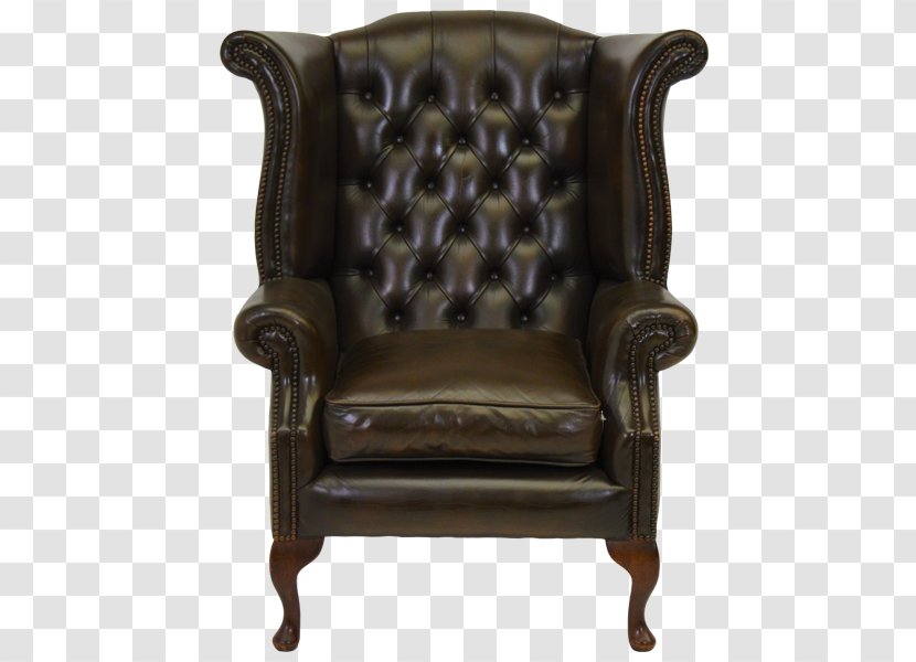Couch Wing Chair Queen Anne Style Furniture - Foot Rests Transparent PNG