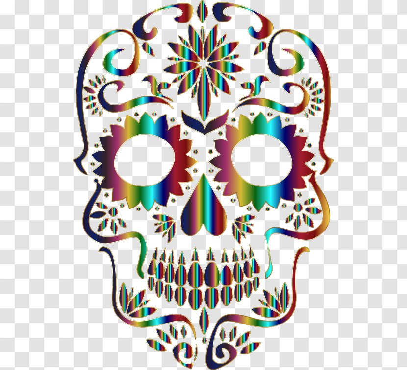 Calavera Skull And Crossbones Clip Art - Visual Arts - Sugar Transparent PNG