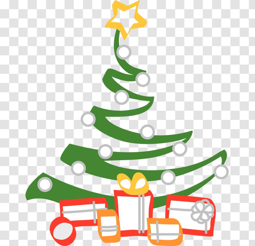 Christmas Tree Gift Clip Art - Santa Claus Transparent PNG