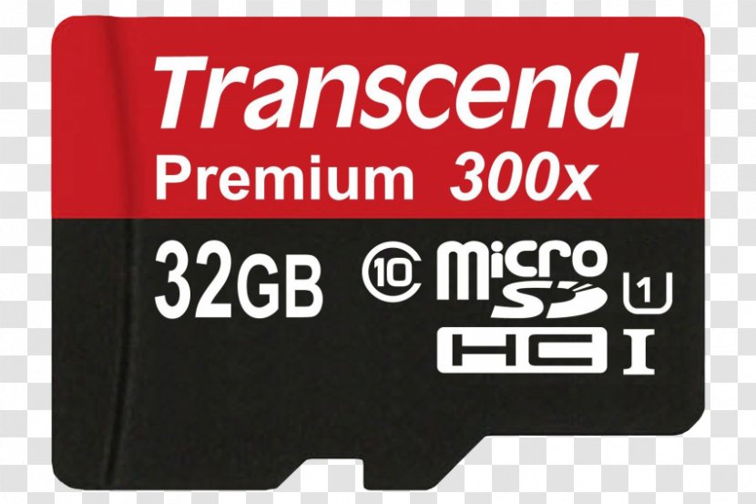 Transcend MicroSDHC Information Computer Data Storage Flash Memory Cards - Microsdhc - Camera Transparent PNG