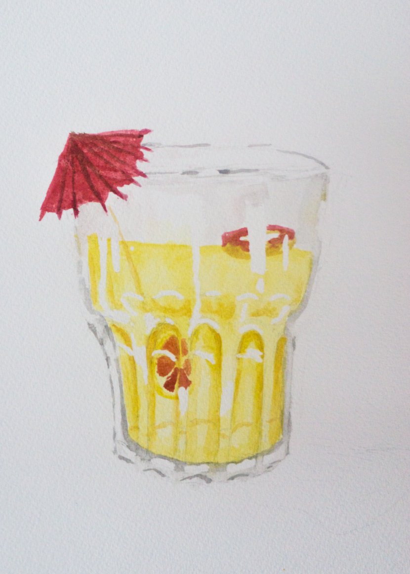 Lemonade Everyday Watercolor: Learn To Paint Watercolor In 30 Days Painting Drink DeviantArt - Restaurant Transparent PNG