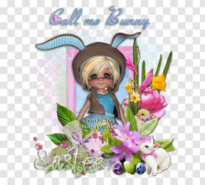 Easter Bunny Flower Transparent PNG