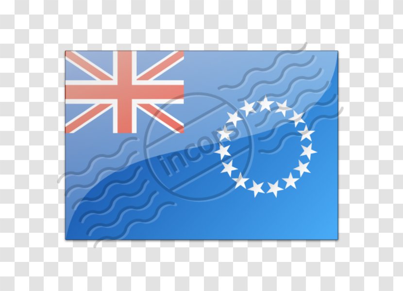 Rarotonga Flag Of The Cook Islands New Zealand Outline - Cobalt Blue - Taiwan Transparent PNG