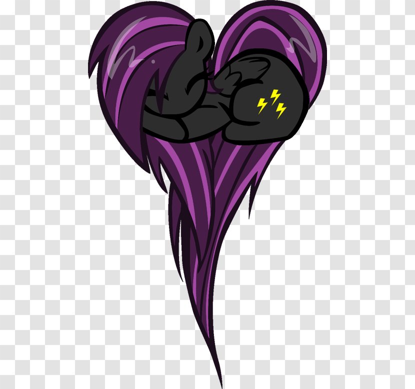 My Little Pony Heart Fluttershy - Frame - Purple Lightning Transparent PNG