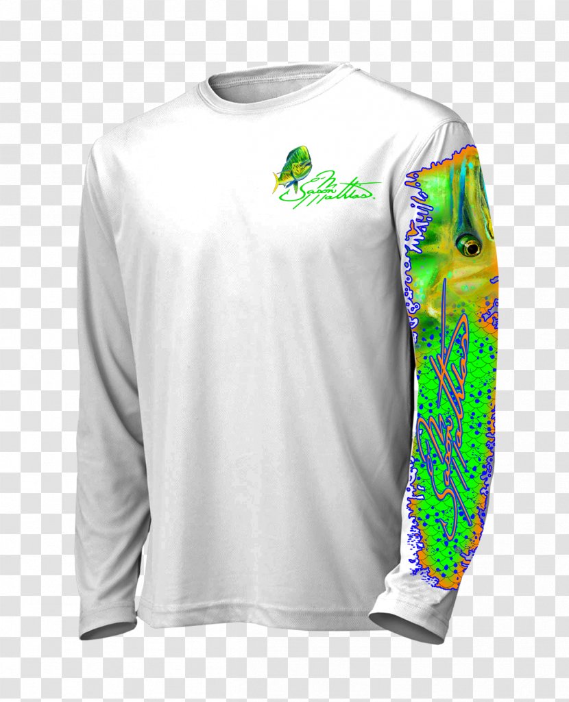 Long-sleeved T-shirt Clothing - Fishing - Mahi-mahi Transparent PNG
