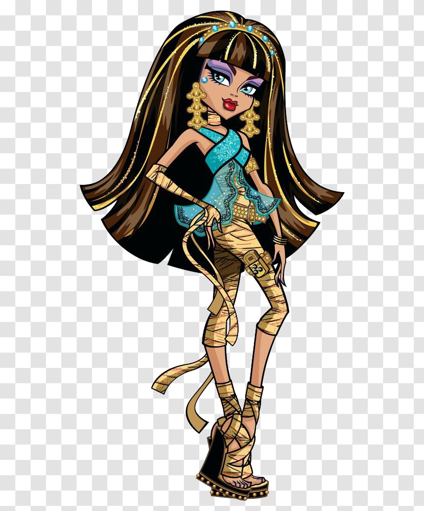 Monster High Cleo De Nile Doll Mattel - Brown Hair Transparent PNG