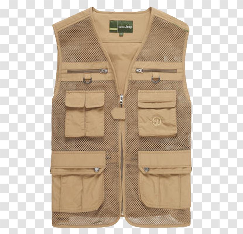 Hoodie Waistcoat Vest Jacket - Men's Transparent PNG