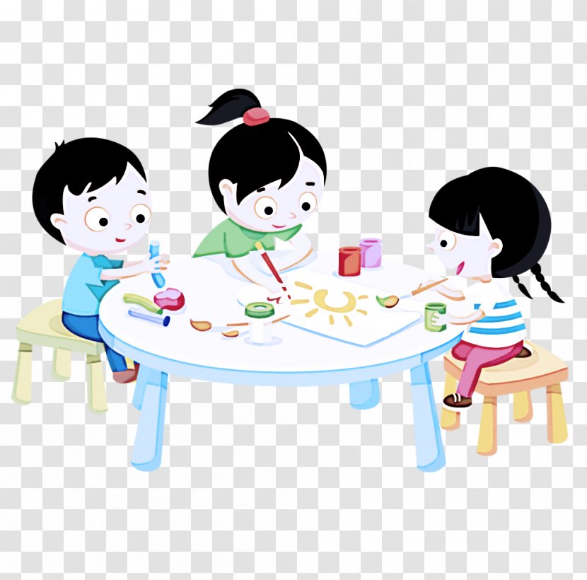 Cartoon Clip Art Play Table Child - Fun Bathing Transparent PNG