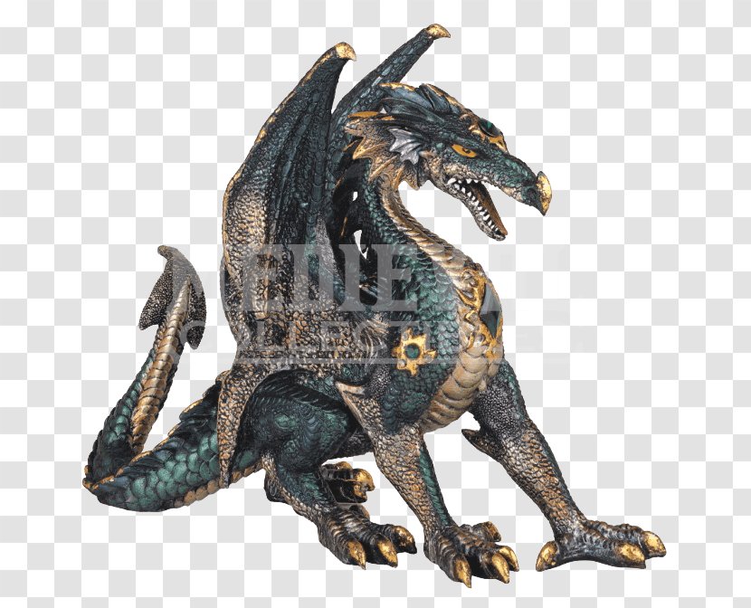Figurine Statue Dragon Collectable Sculpture - Mythical Creature Transparent PNG