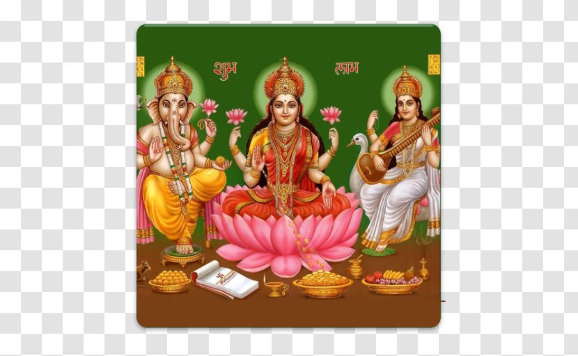 Lakshmi Ganesha Diwali Laxmi Pooja Saraswati Transparent PNG