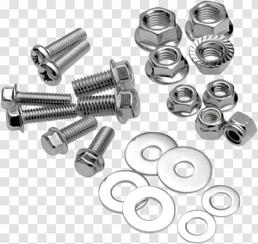 Nut Bolt Flange Motorcycle Screw - Thread - Free Stock Buckle Nuts Transparent PNG