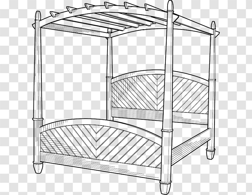 Four-poster Bed Bed-making Clip Art - Outdoor Table Transparent PNG