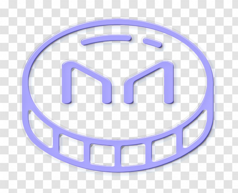Coin Icon Cryptocurrency Maker - Logo Electric Blue Transparent PNG