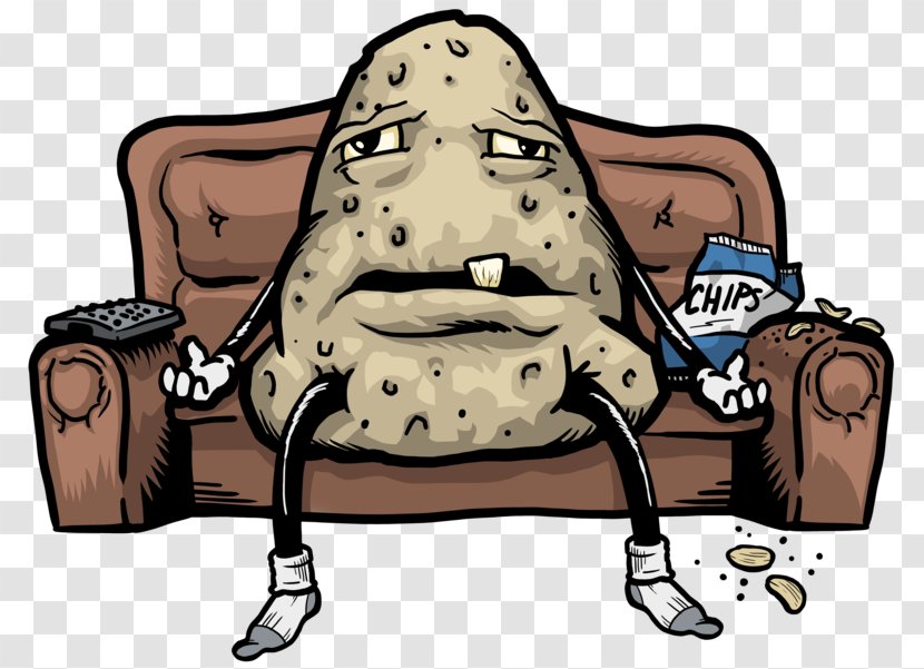 Couch Potato Chair Drawing - Art Transparent PNG