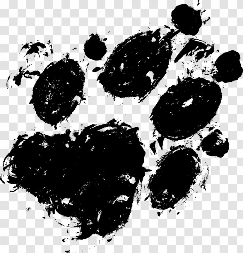 Printing Paw Clip Art - Monochrome - Finger Print Transparent PNG