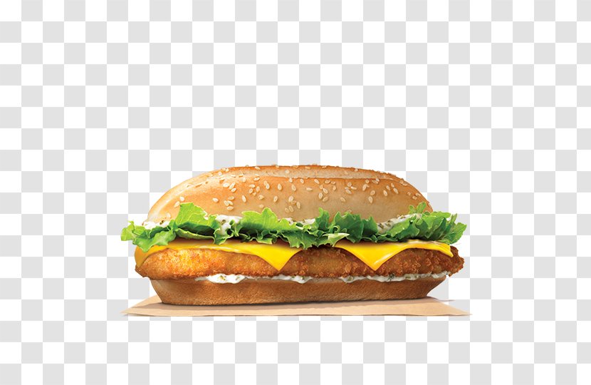 Cheeseburger Hamburger Whopper Fast Food Patty - Fish - Sandwich Transparent PNG