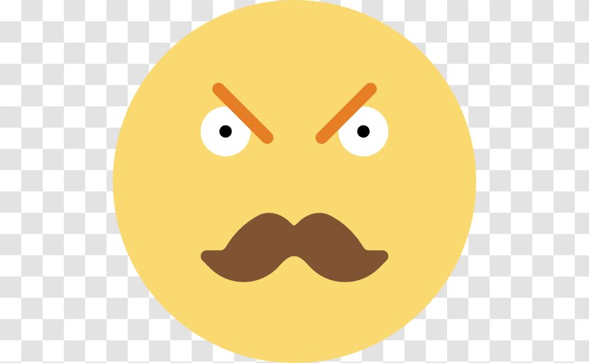Emoticon Face Facial Expression Frown Smiley - All That Is - Mustach Transparent PNG