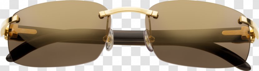 Sunglasses Cartier Lens White - Buffalo Horns Transparent PNG