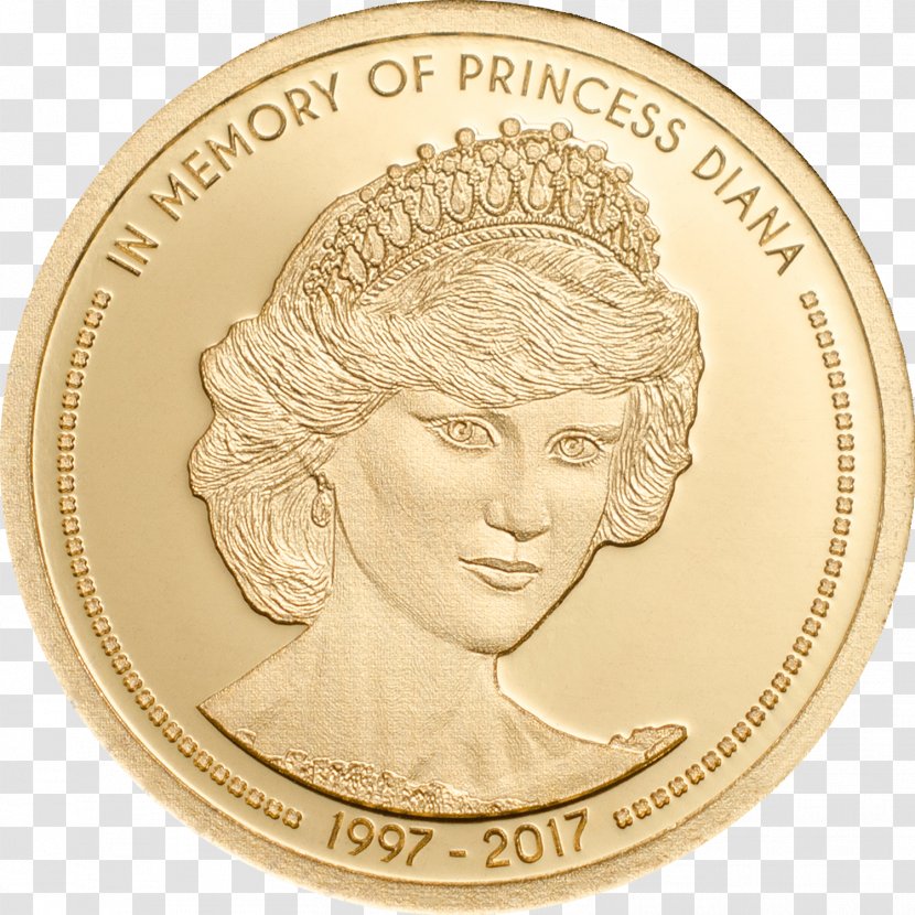Diana, Princess Of Wales Memorial Fountain Gold Coin Proof Coinage - Silver - Coins Transparent PNG