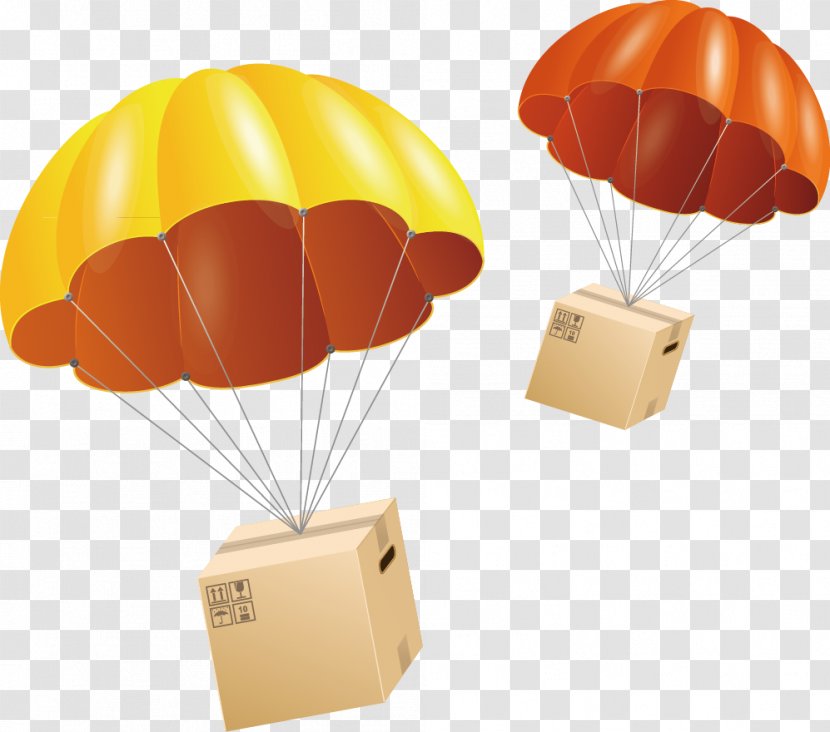 Parachute Euclidean Vector Parachuting Clip Art - Flat Design Transparent PNG