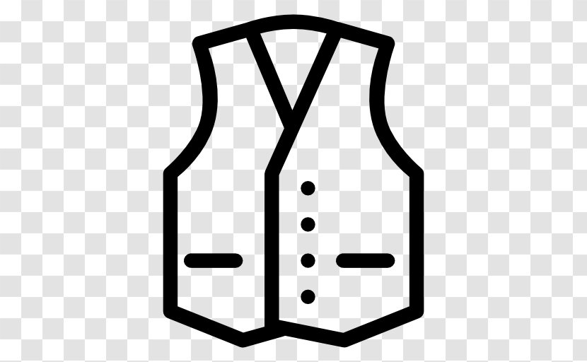 Waistcoat - Black And White - Fashion Transparent PNG