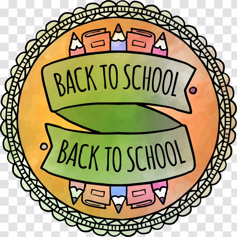 First Day Of School - Logo - Vector Hand-painted Watercolor Ribbon Season Transparent PNG