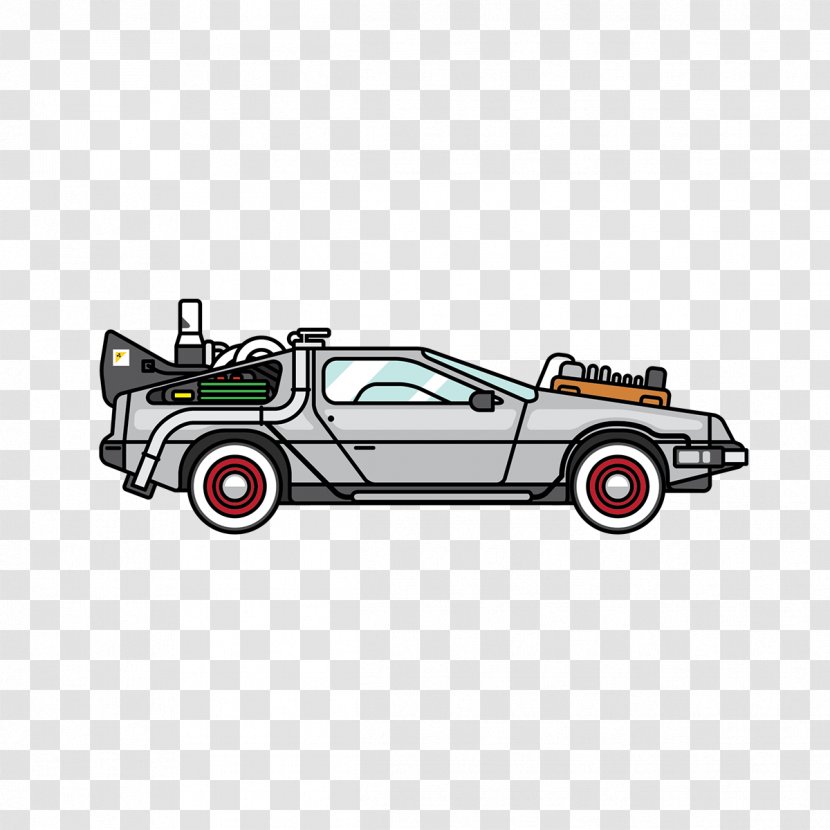 Car DeLorean DMC-12 Dr. Emmett Brown Time Machine Back To The Future - Play Vehicle - Cartoon Transparent PNG