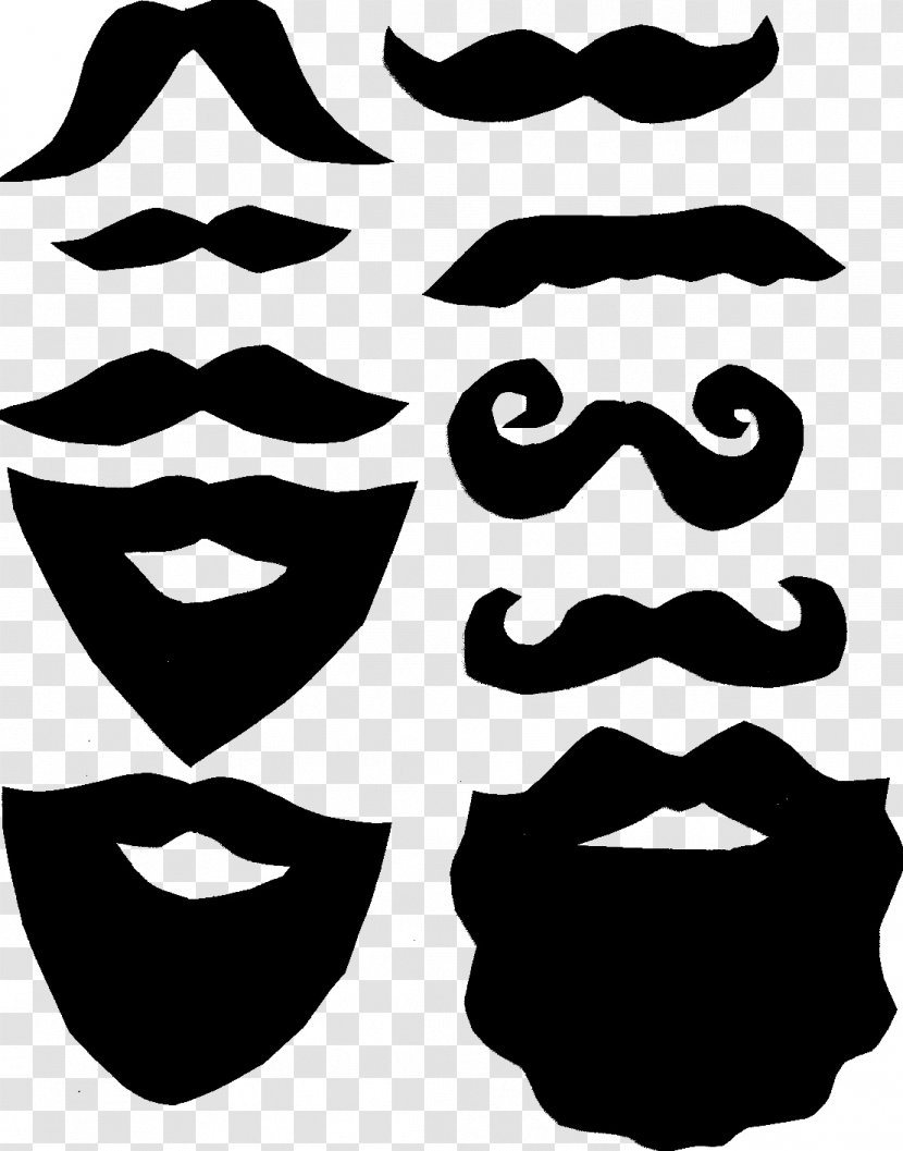 Moustache Lip Beard Template Clip Art - Hairstyle - And Transparent PNG