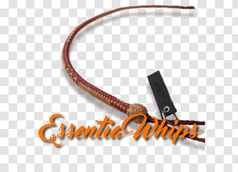 Sjambok Bullwhip Hide Cat O' Nine Tails - Orange Transparent PNG