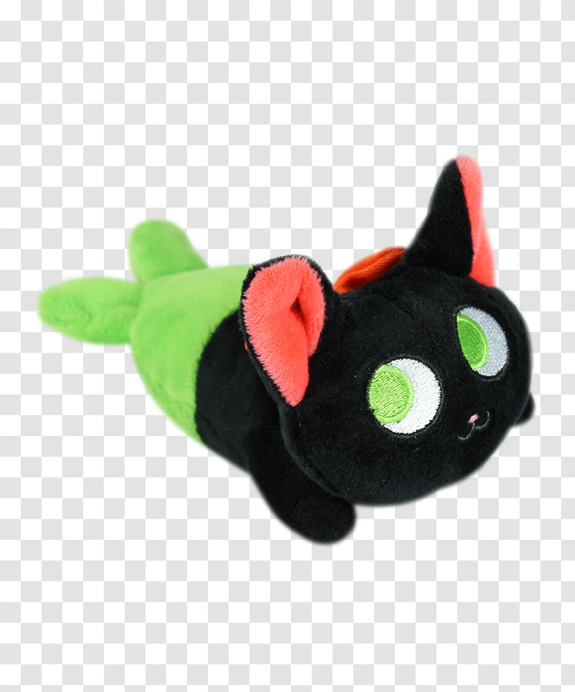 Black Cat Plush Kitten Siamese Purr - Material Transparent PNG