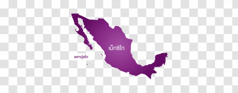 Mexico City Vector Map - Purple - Thailand Transparent PNG